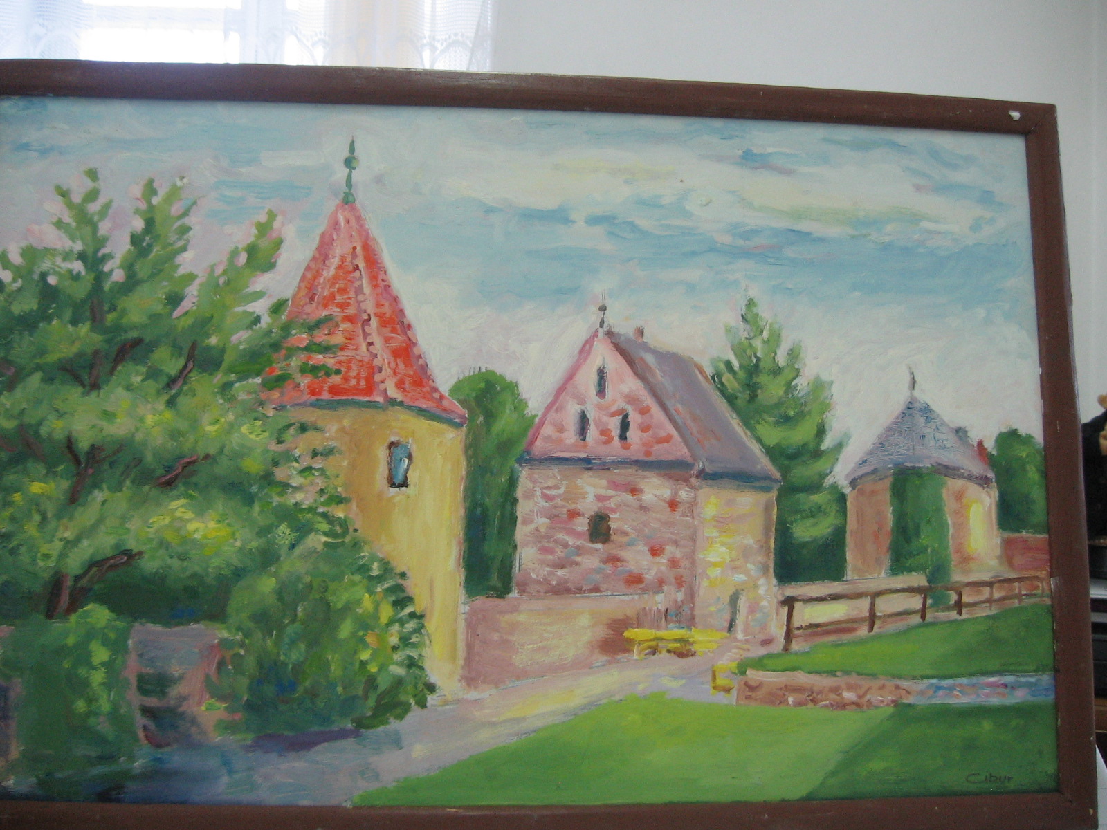 výstava obrazů našeho uživatele pana Ladislava Cibura v prostorách DD