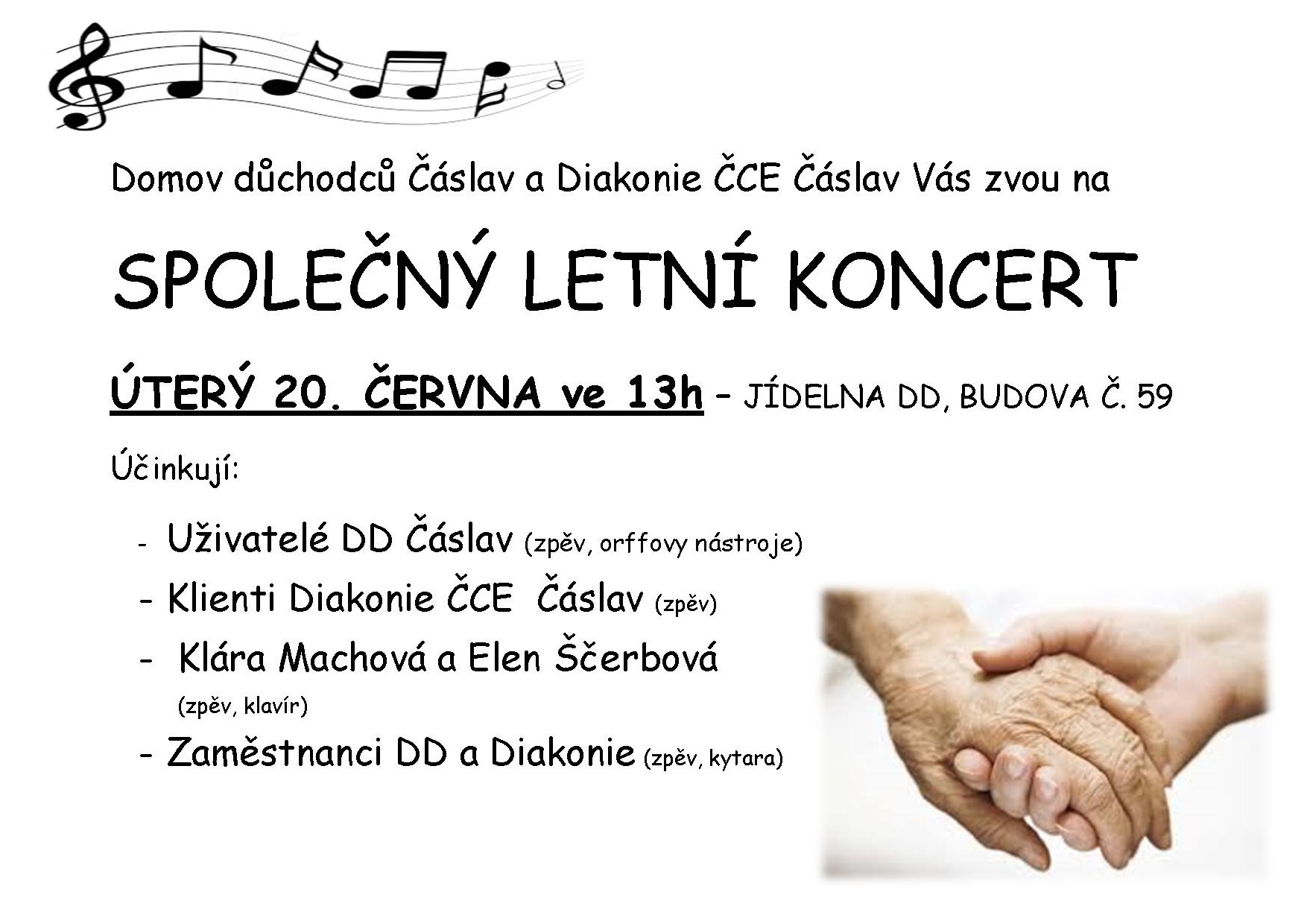 Pozvánka na letní koncert