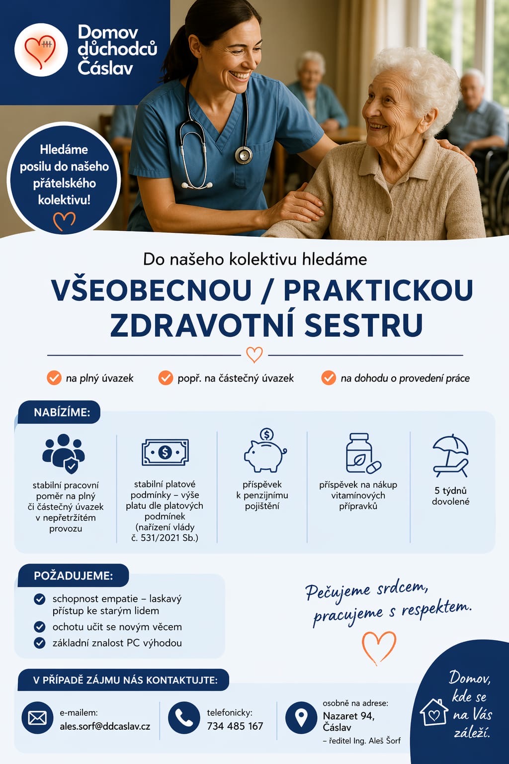 Nabídka volné pracovní pozice 